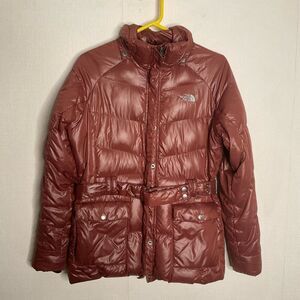 The North Face Jacket Women Large Goose Down 550 Puffer Coat Quilted‎ Belted